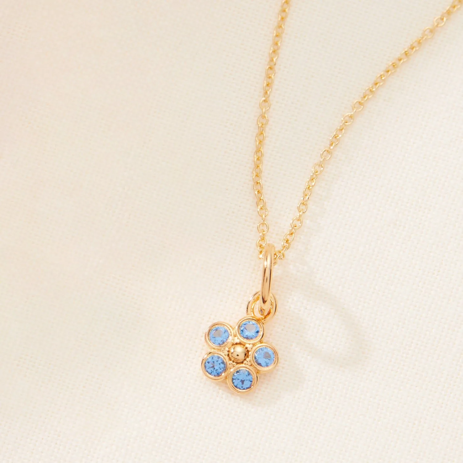 Flower Mini Charm Necklace