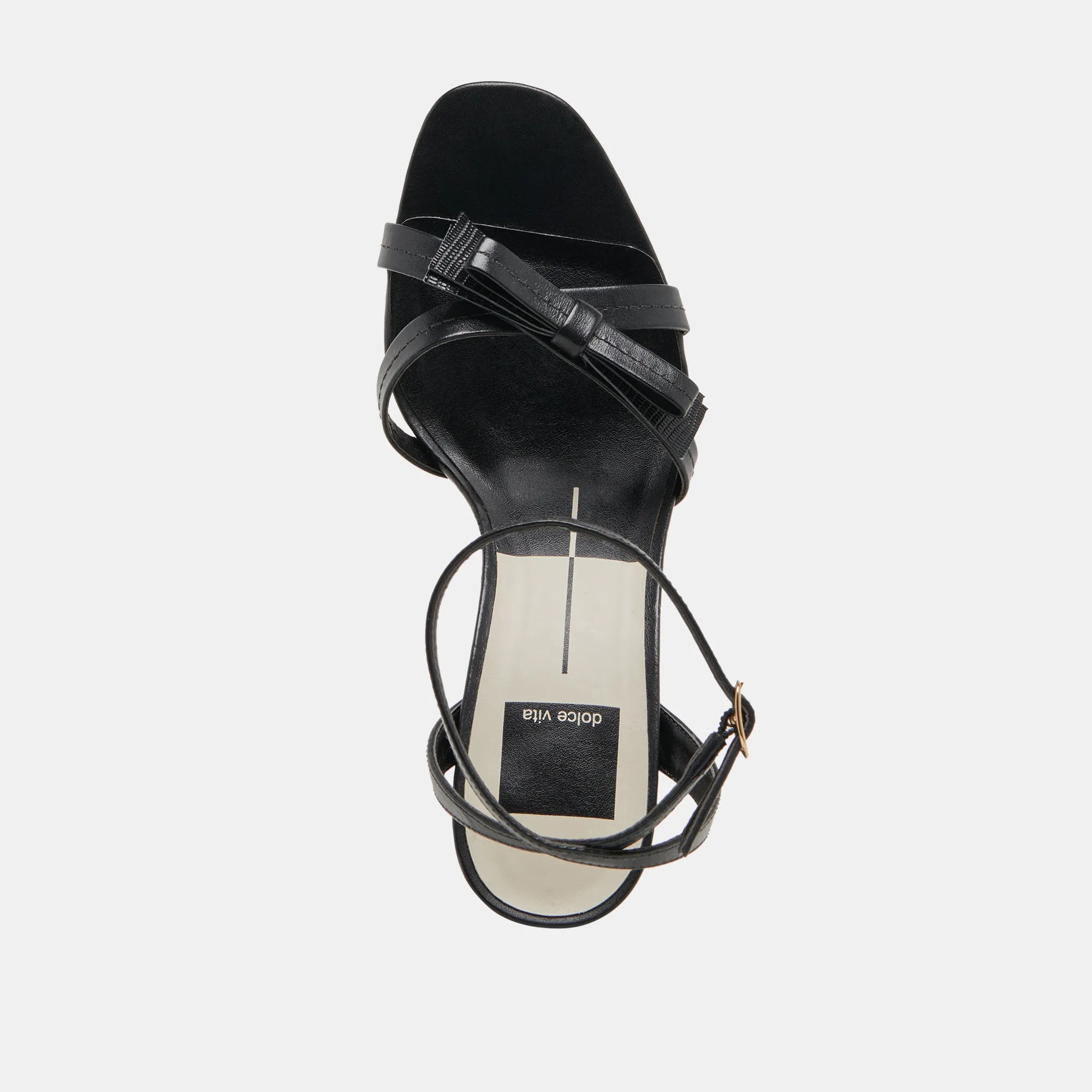 GALOR HEELS BLACK LEATHER