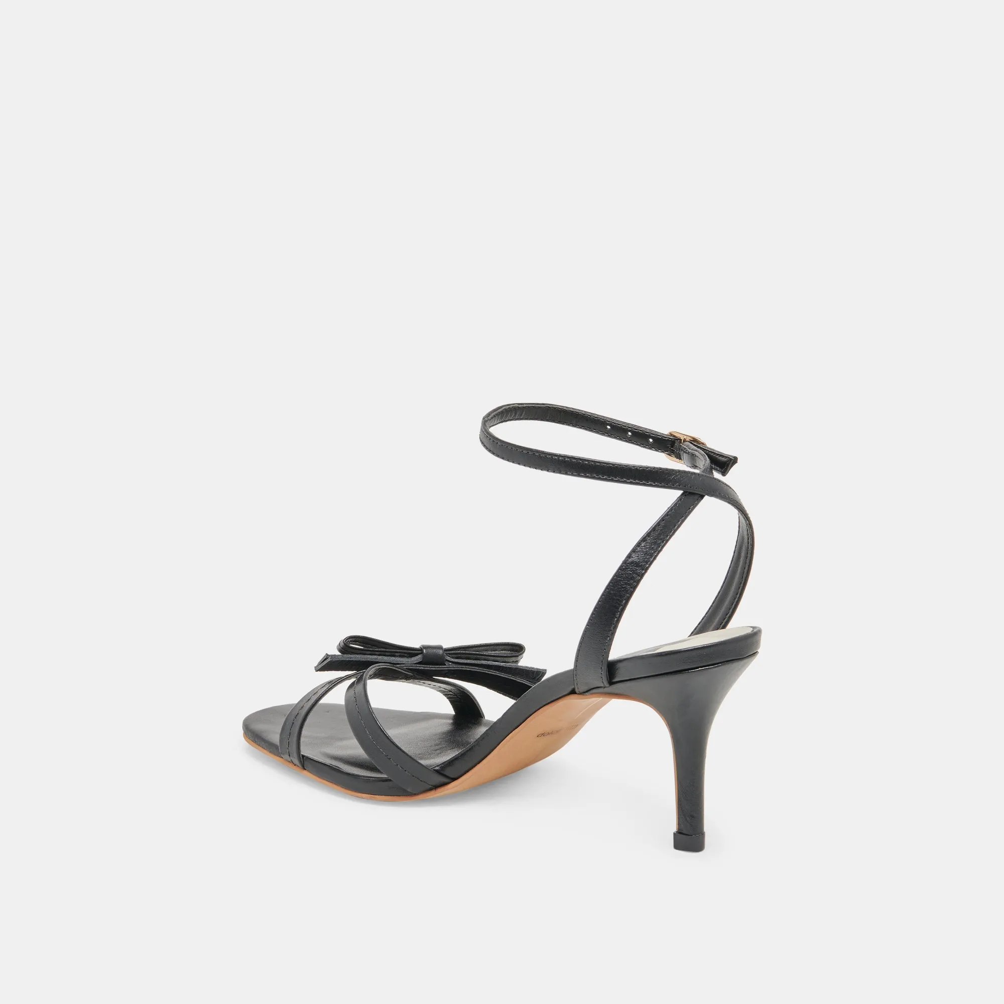 GALOR HEELS BLACK LEATHER