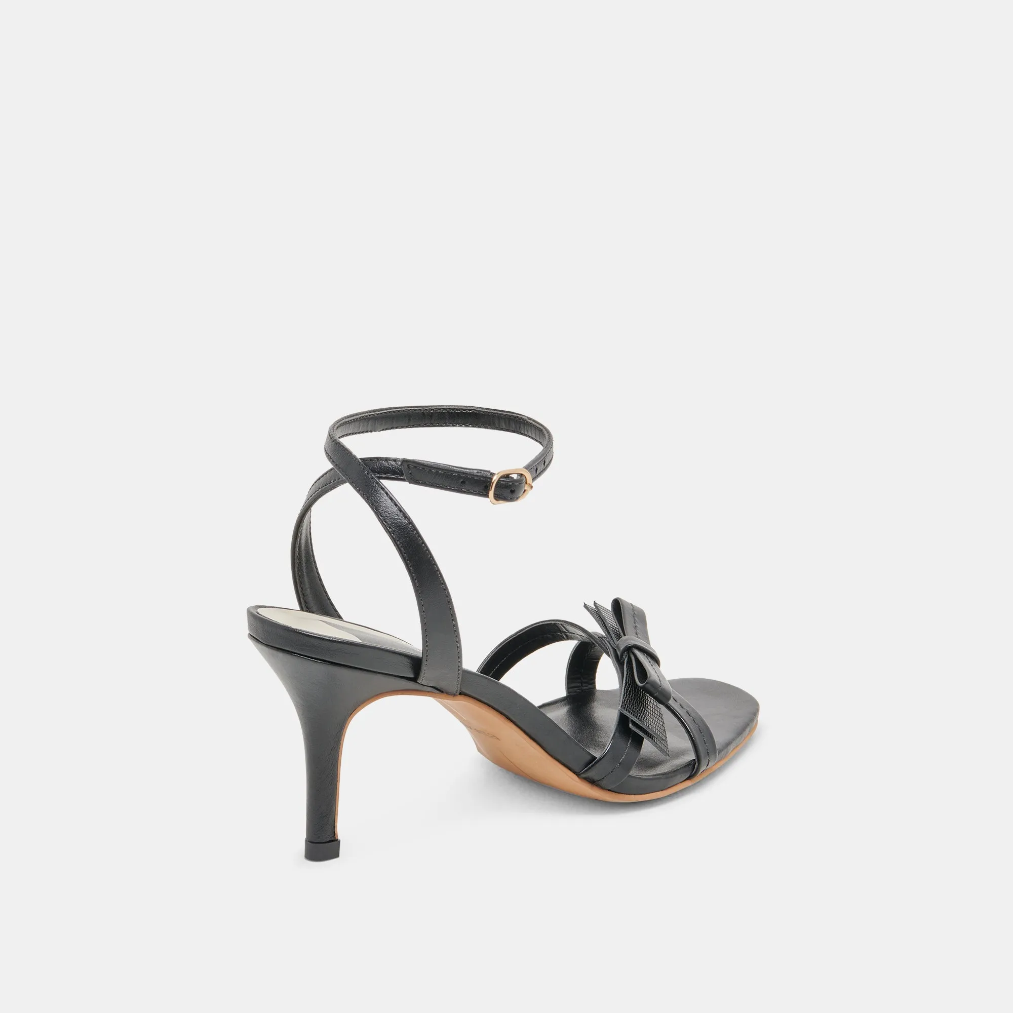 GALOR HEELS BLACK LEATHER