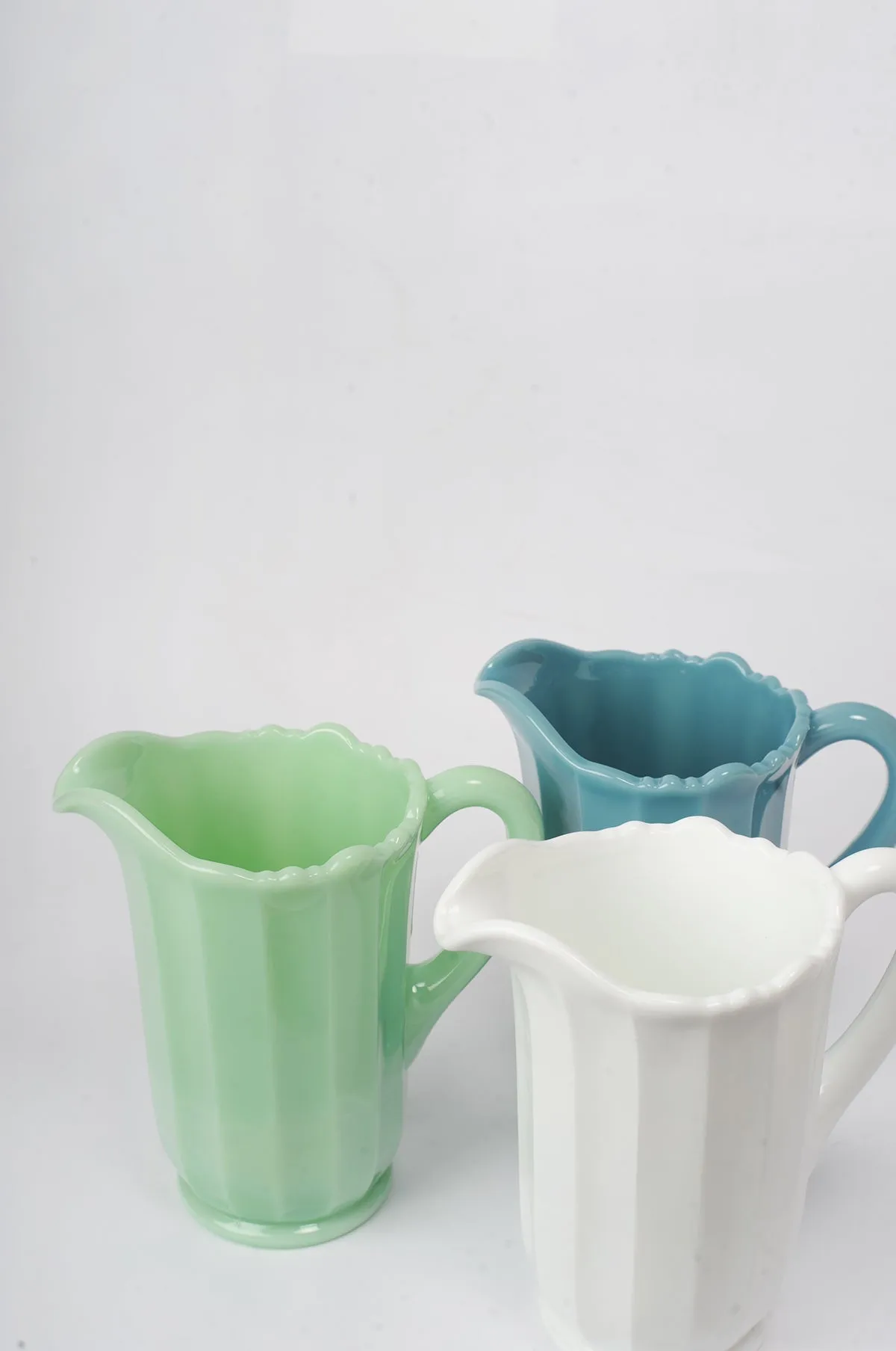 Georgia Blue Panel Pitcher