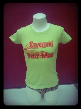 Girl - T-Shirt -  Poison Green - Reverned Beat-Man 70's Style