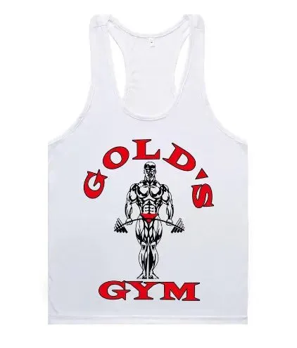 Golds Gym Tank Top for Men - 100% Cotton, Aesthetic Style