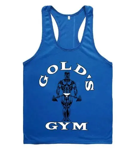 Golds Gym Tank Top for Men - 100% Cotton, Aesthetic Style