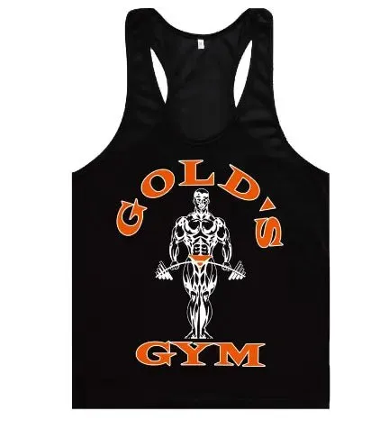 Golds Gym Tank Top for Men - 100% Cotton, Aesthetic Style