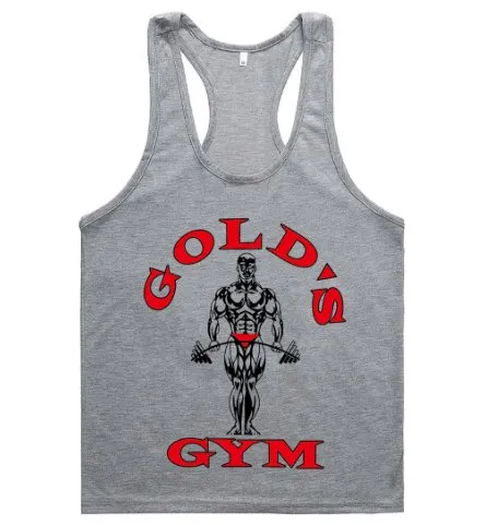 Golds Gym Tank Top for Men - 100% Cotton, Aesthetic Style