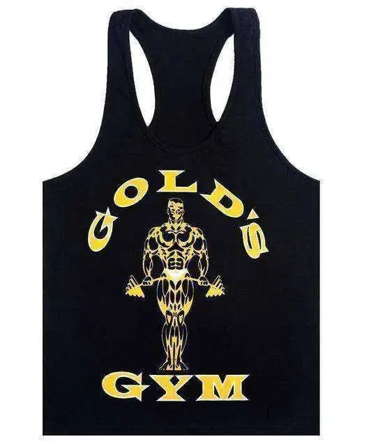 Golds Gym Tank Top for Men - 100% Cotton, Aesthetic Style