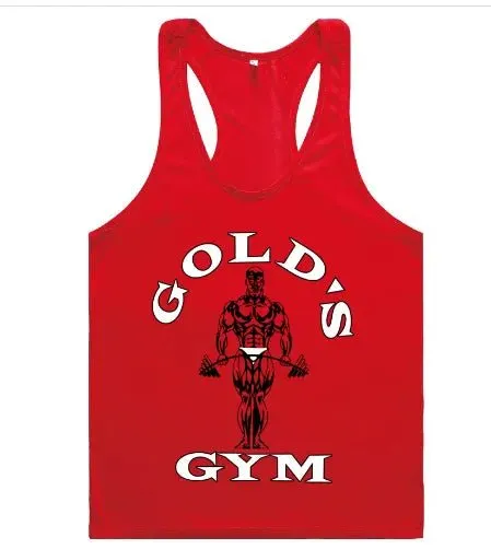 Golds Gym Tank Top for Men - 100% Cotton, Aesthetic Style