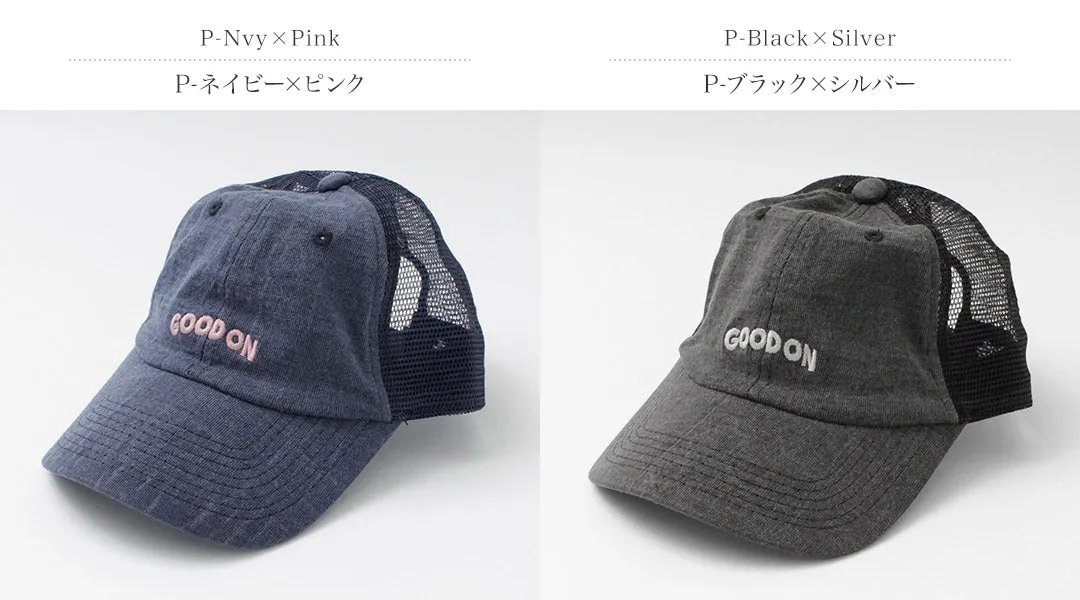 GOOD ON / TEE mesh cap GOOD ON embroidery