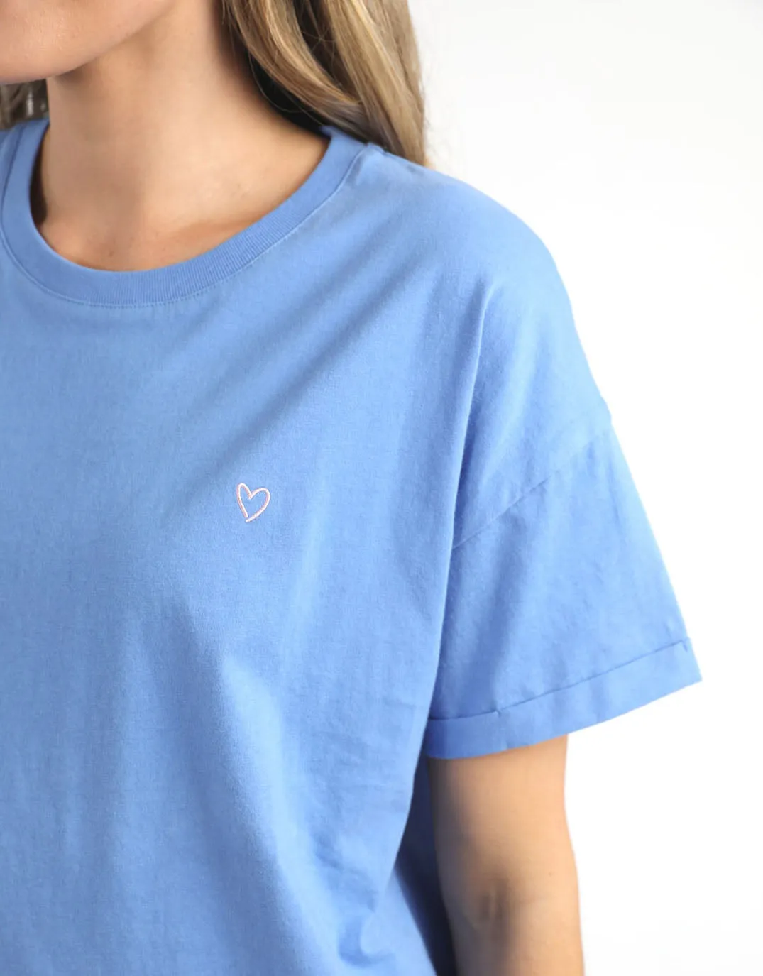 Halli Short Sleeve Tee - Cerulean Blue