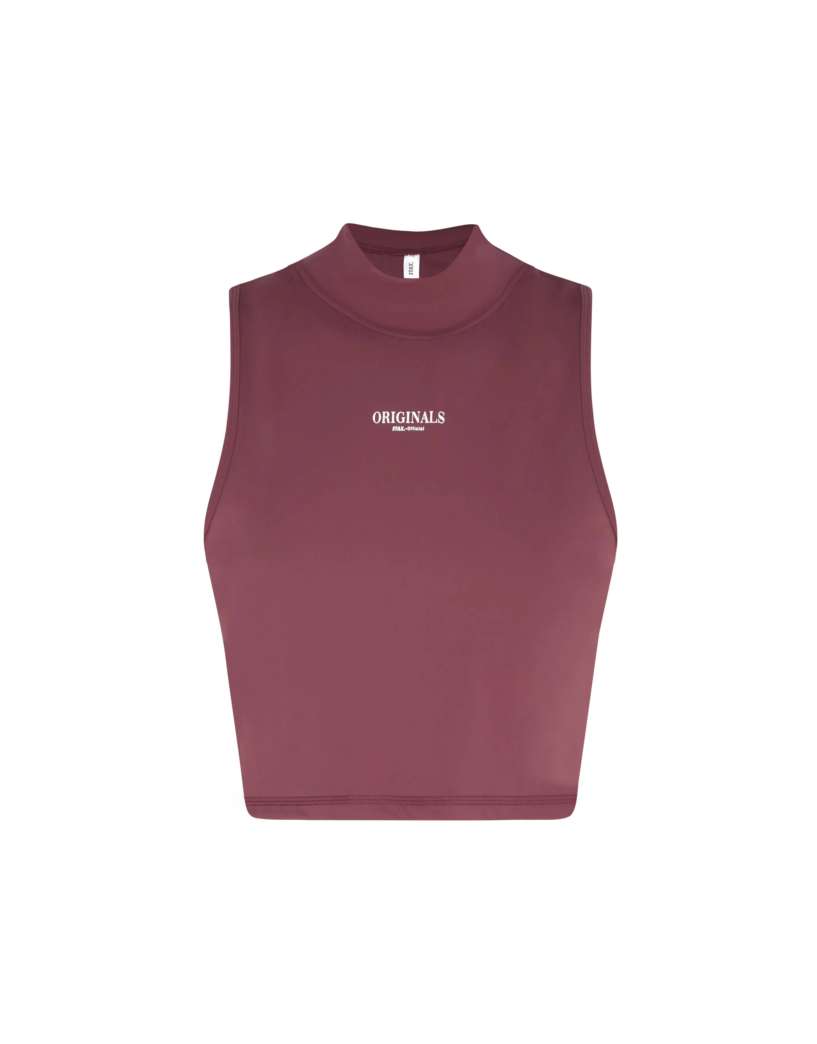 High Neck Cropped Tank NANDEX ™ Maple - Burgundy