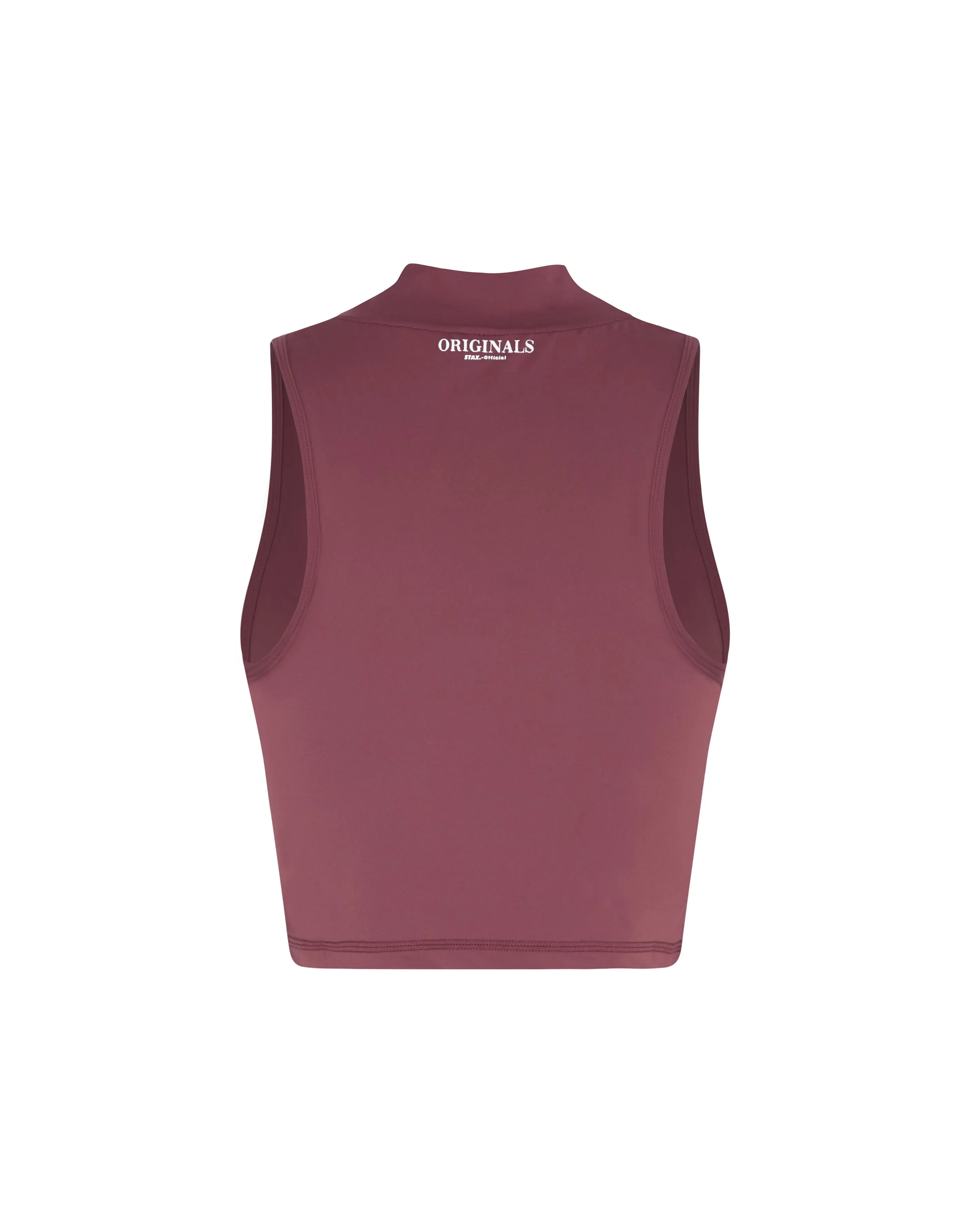 High Neck Cropped Tank NANDEX ™ Maple - Burgundy