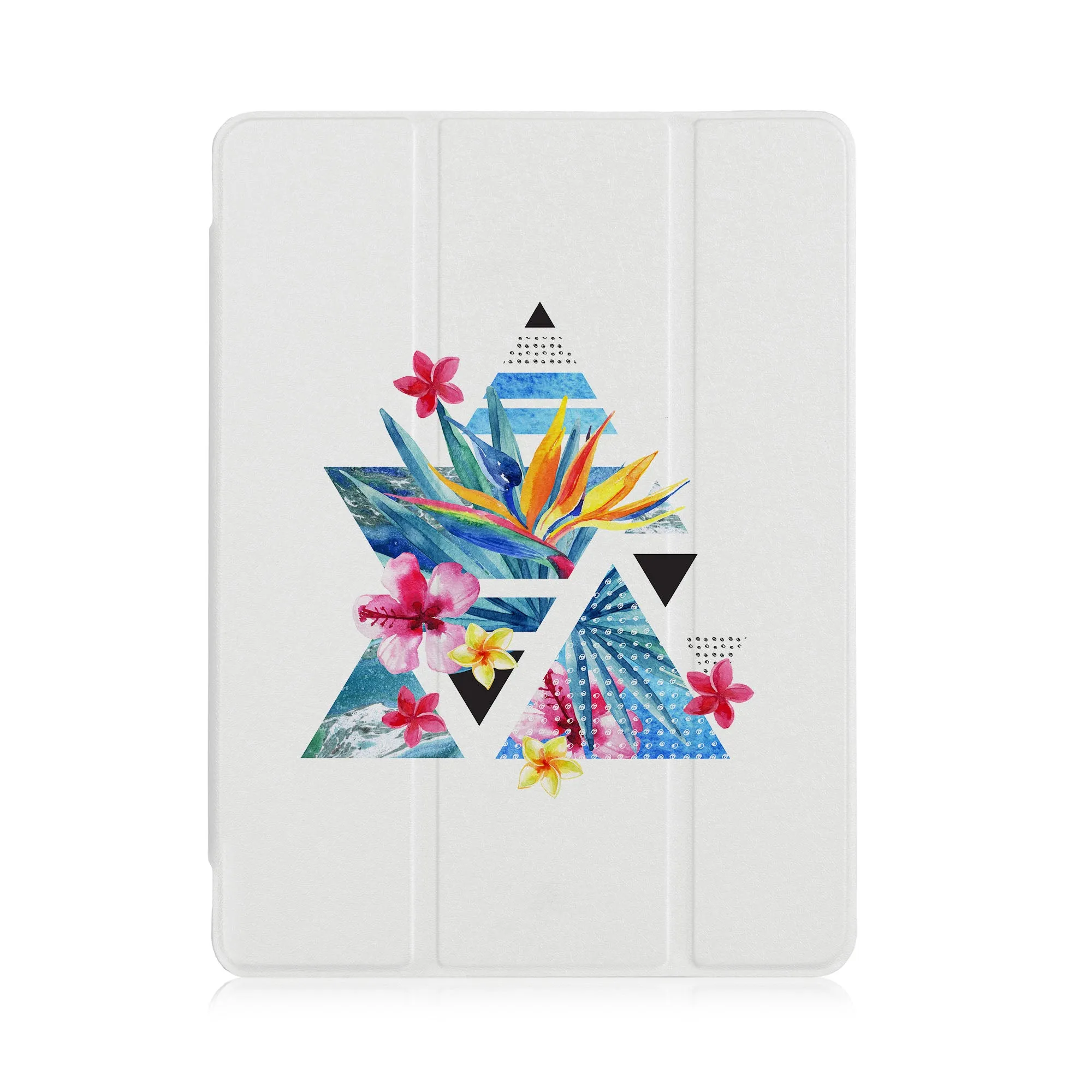 iPad SeeThru Case - Marble Flower