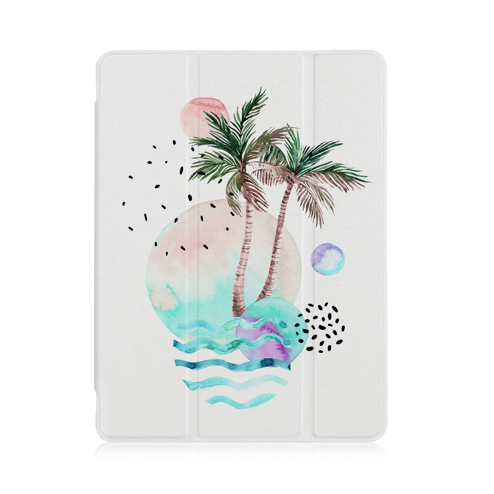 iPad SeeThru Case - Marble Flower