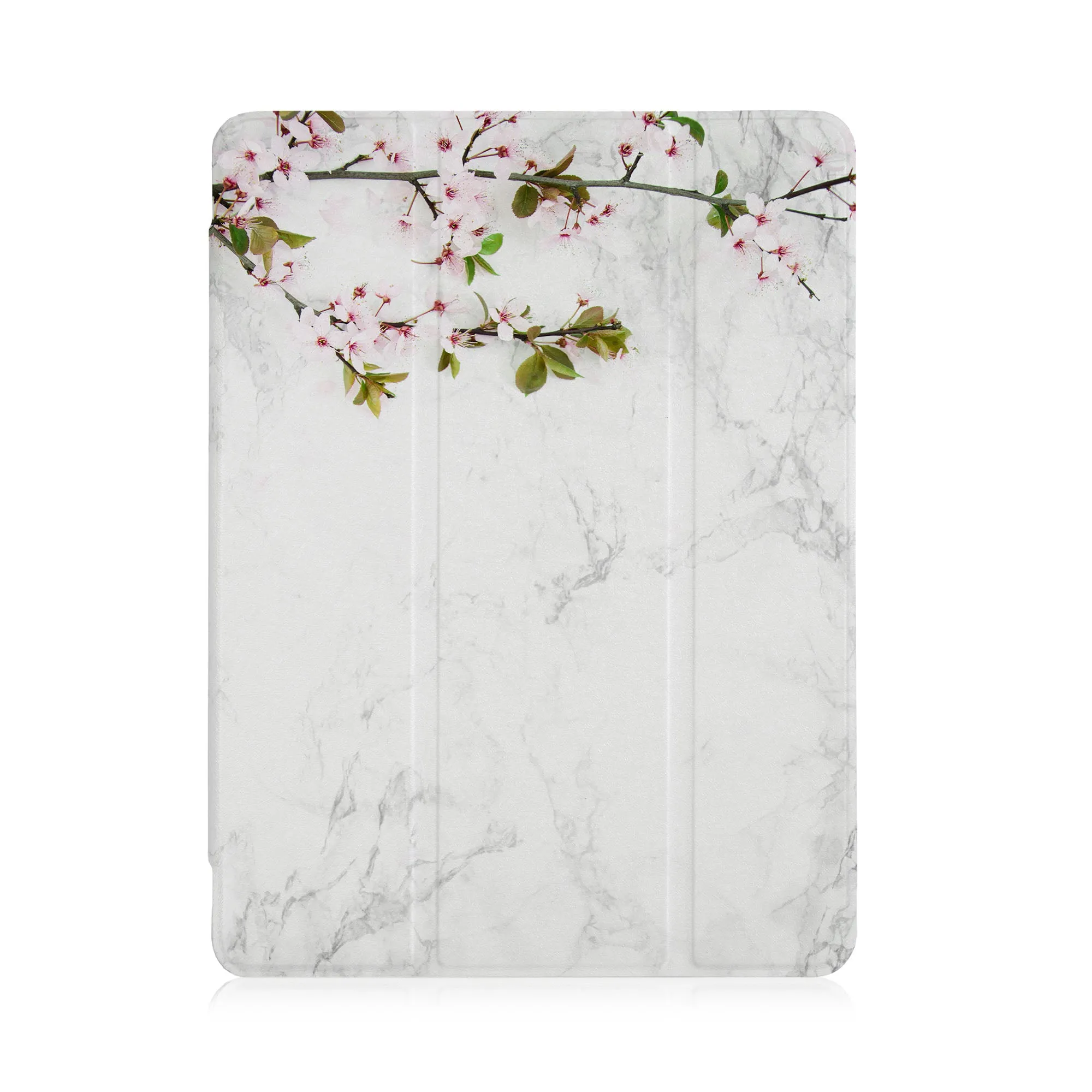 iPad SeeThru Case - Marble Flower