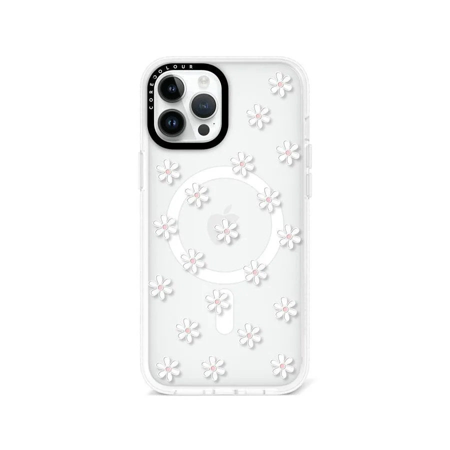 iPhone 12 Pro Max White Flower Mini Phone Case MagSafe Compatible