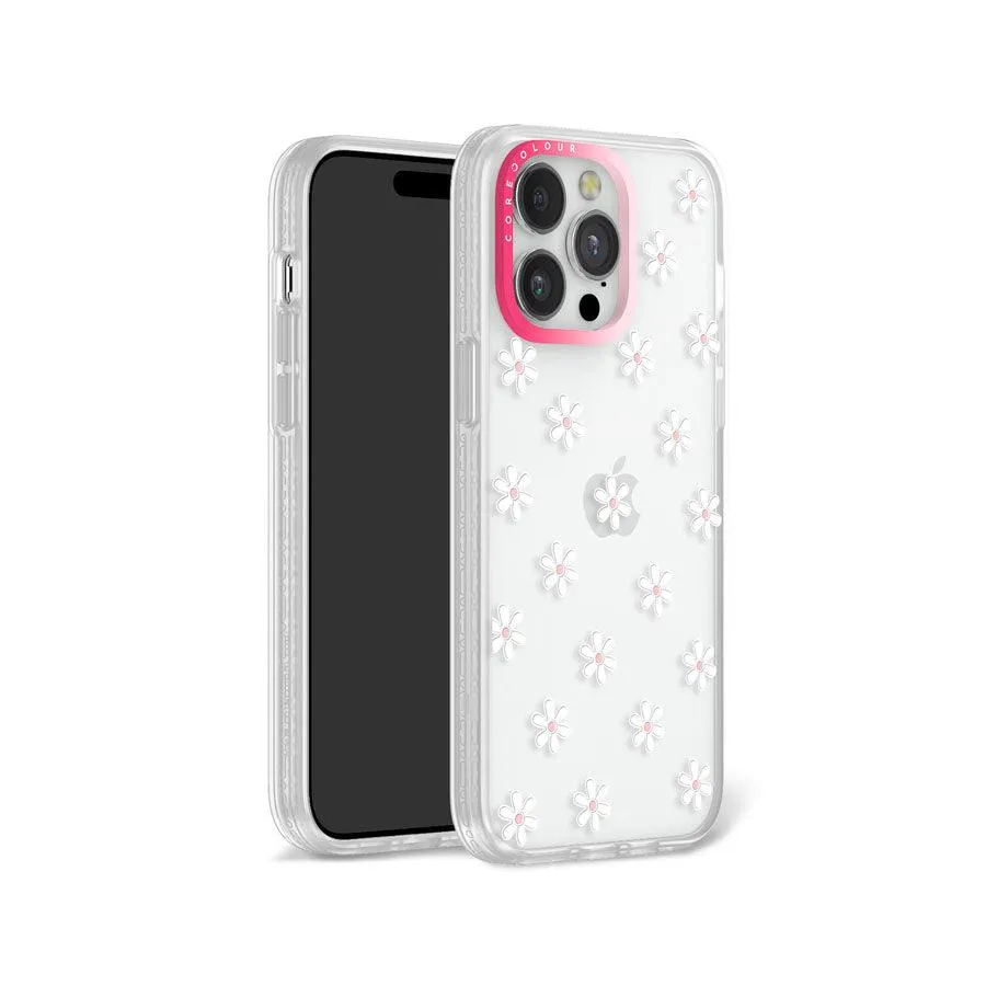 iPhone 12 Pro Max White Flower Mini Phone Case MagSafe Compatible