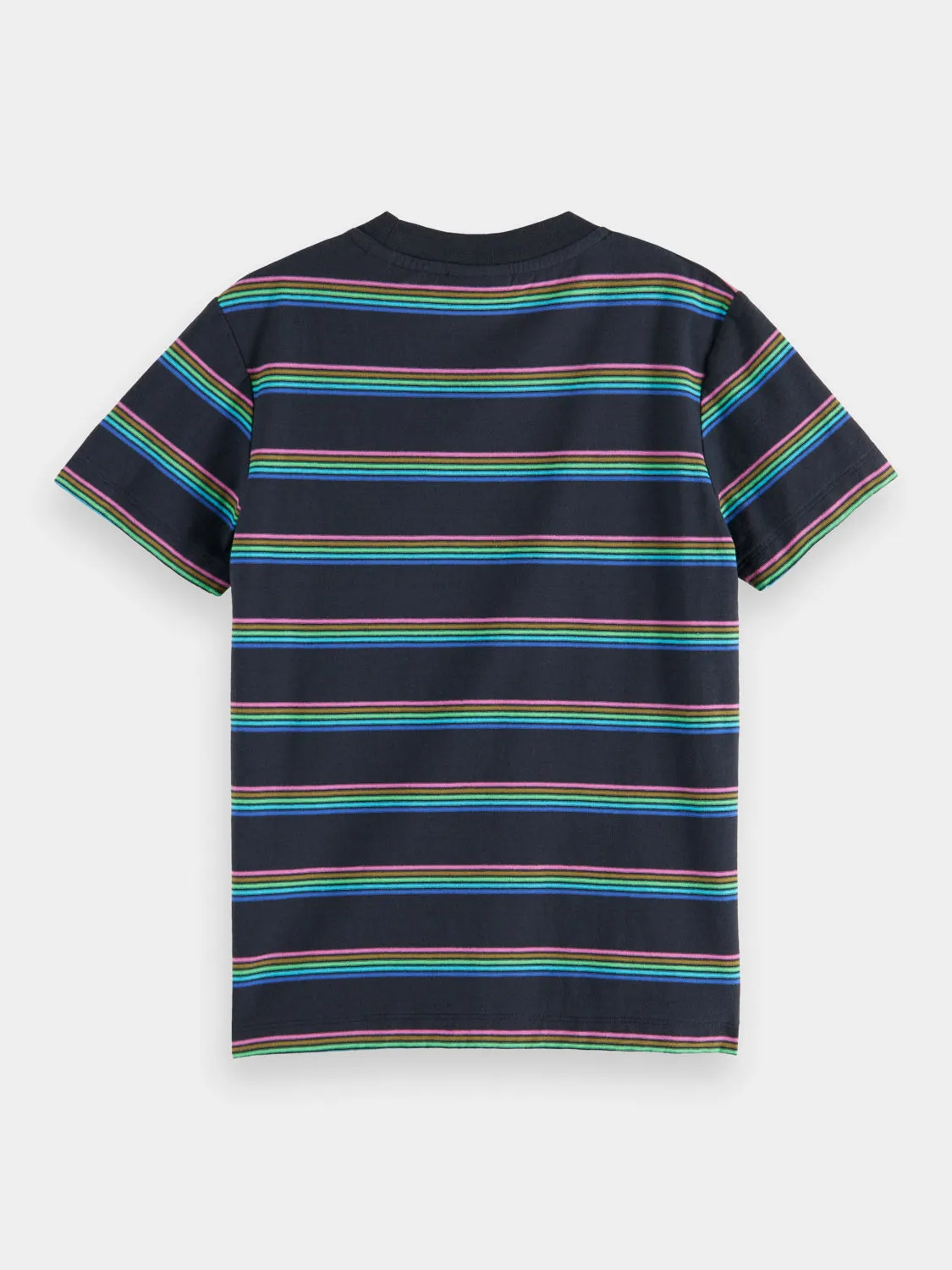 Kids - Relaxed-fit pocketed striped t-shirt