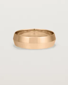 Knife Edge Wedding Ring | 6mm