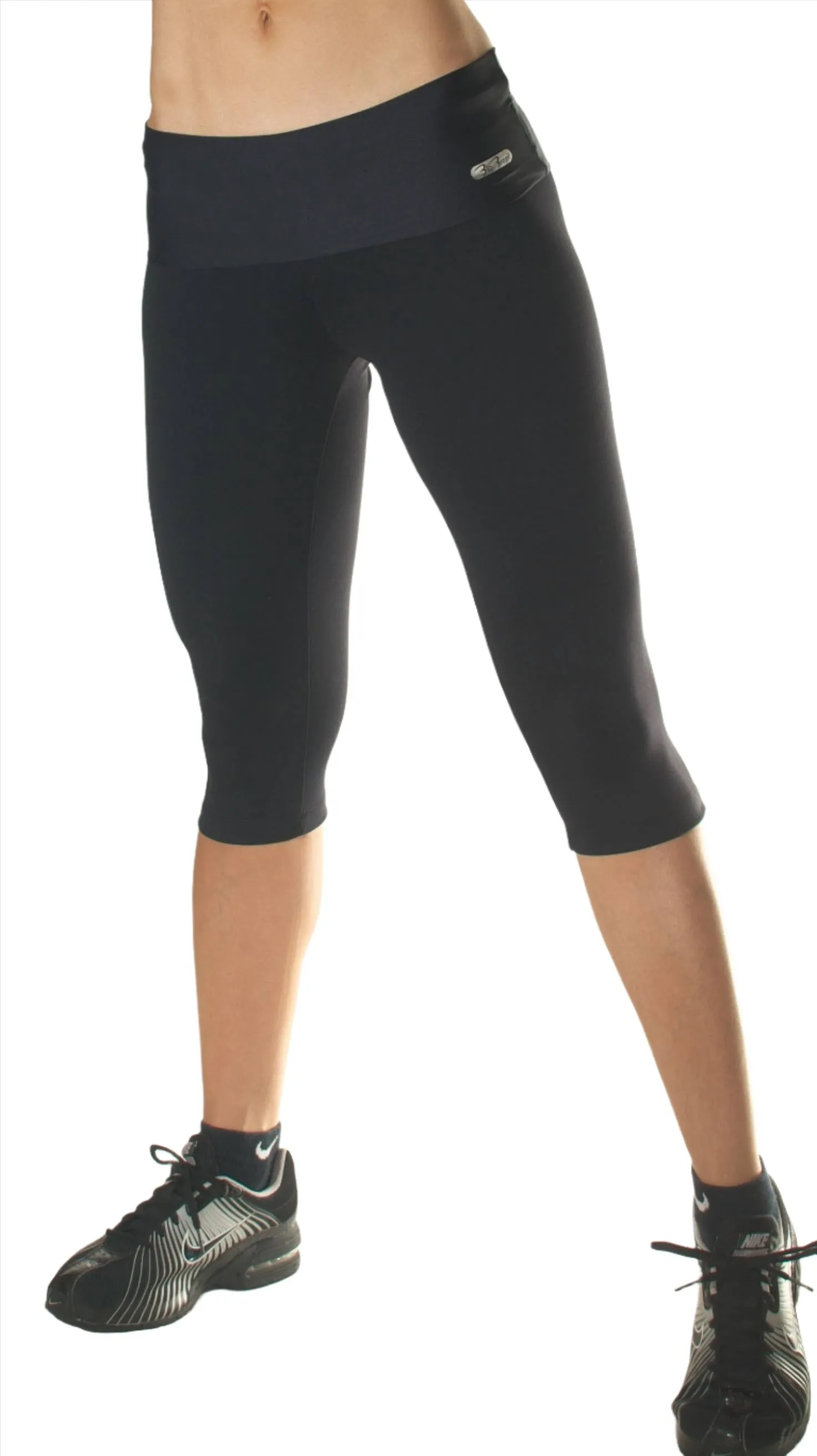 Last Chance! Bia Brazil Activewear Solid Roll Down Capri SL072S