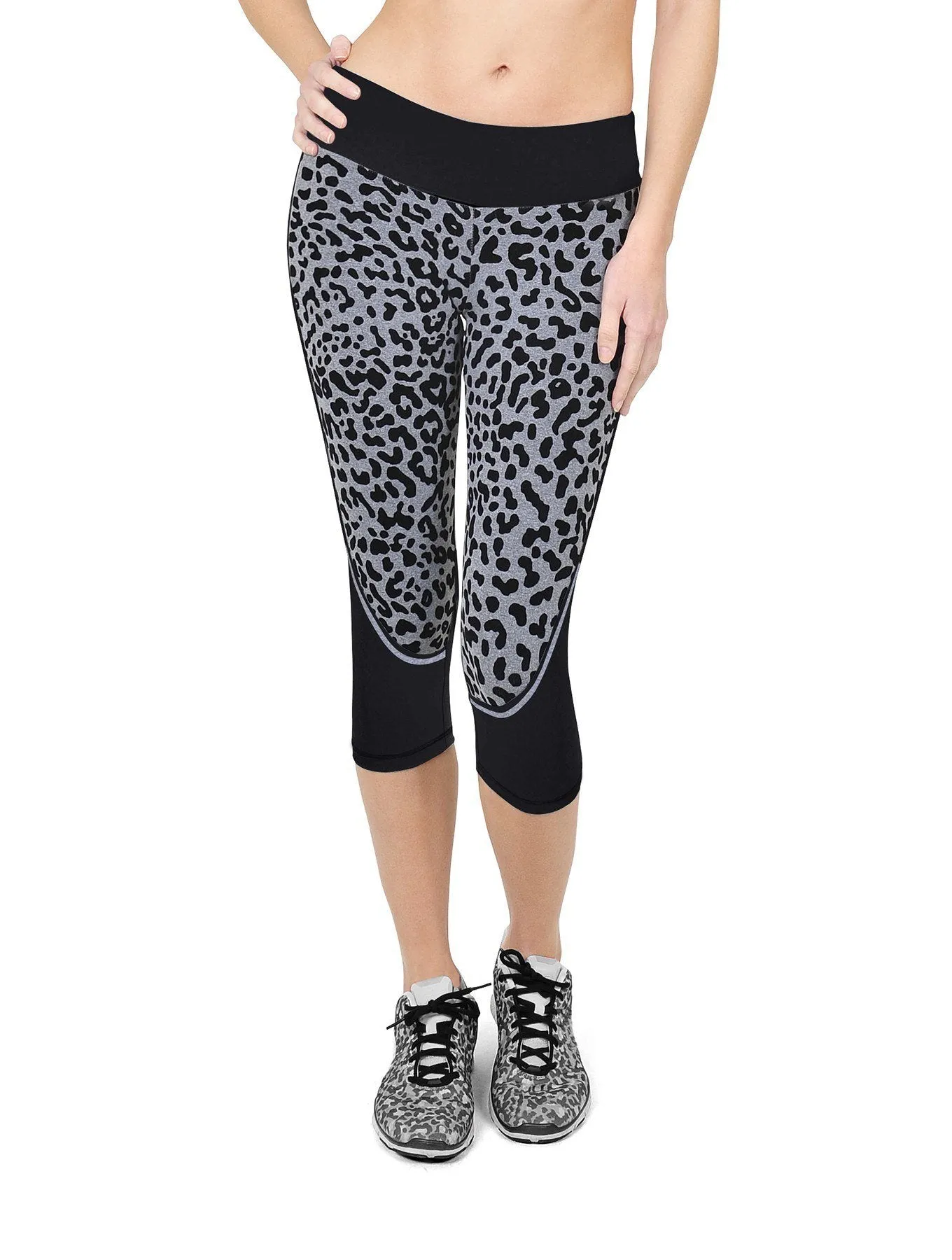 Last Chance! Bia Brazil Activewear Velvet Cheetah Capri SL3136