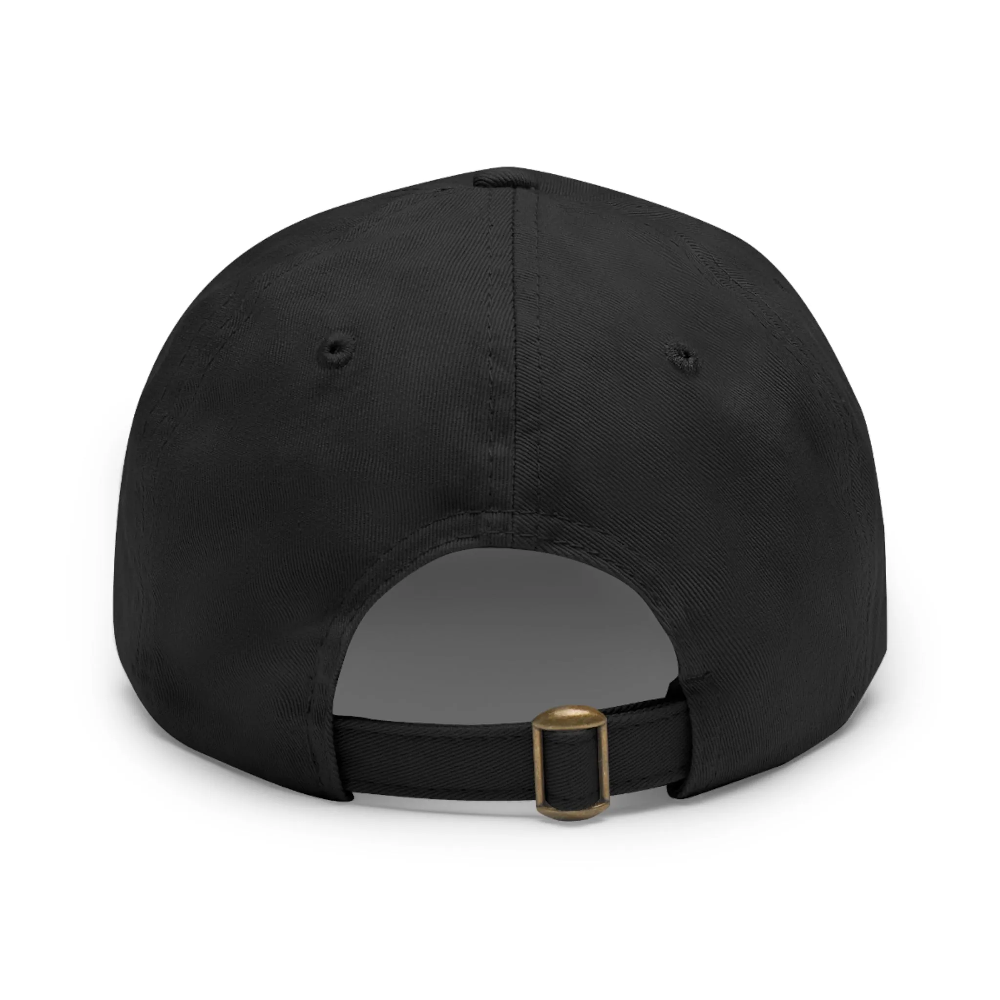 Logo Cross Dad Hat with Leather Patch (Rectangle)