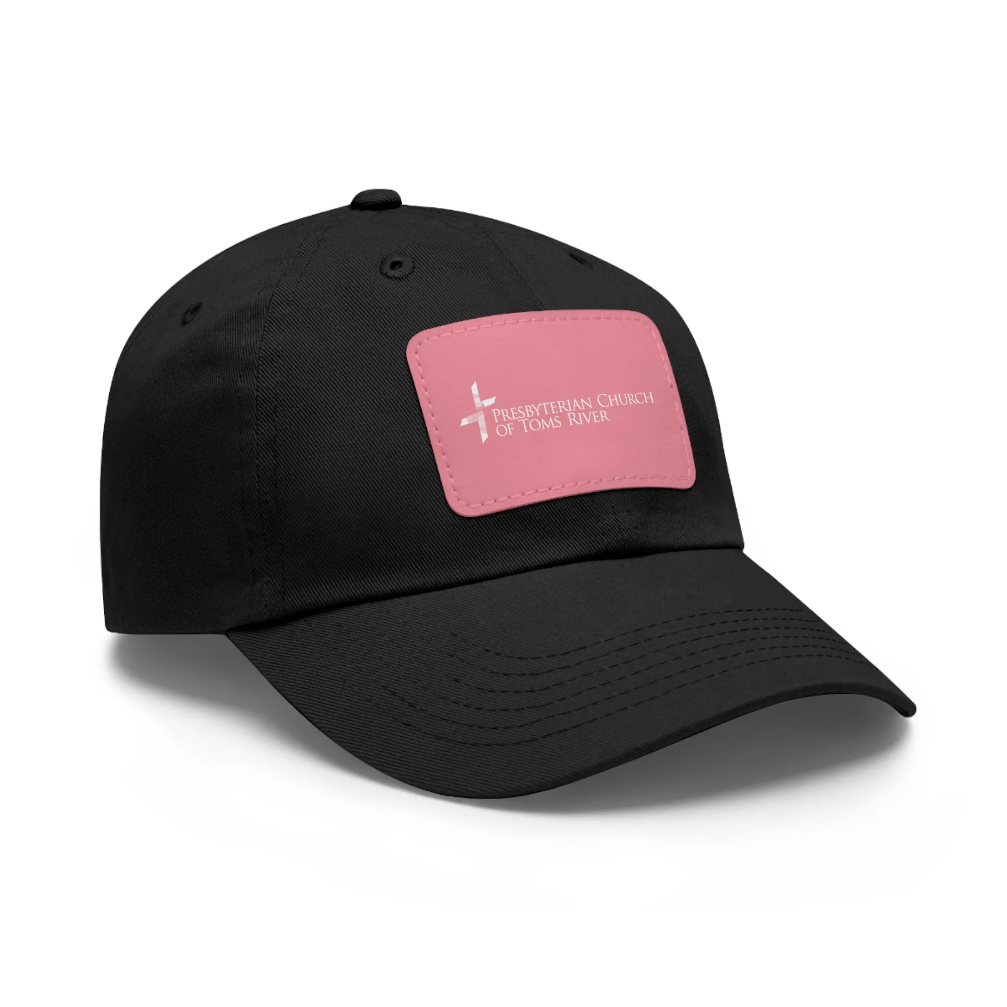 Logo Cross Dad Hat with Leather Patch (Rectangle)