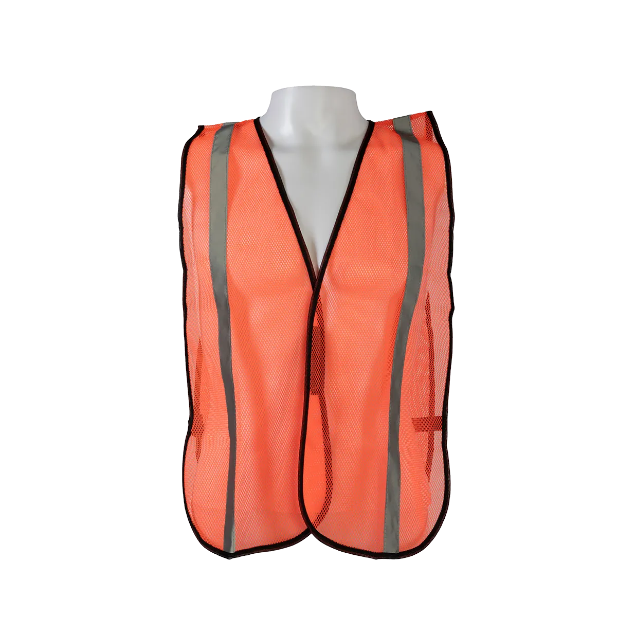 LVM-S/OVM-S ANSI Non-Rated Mesh Safety Vest - 1" Silver Reflective Tape