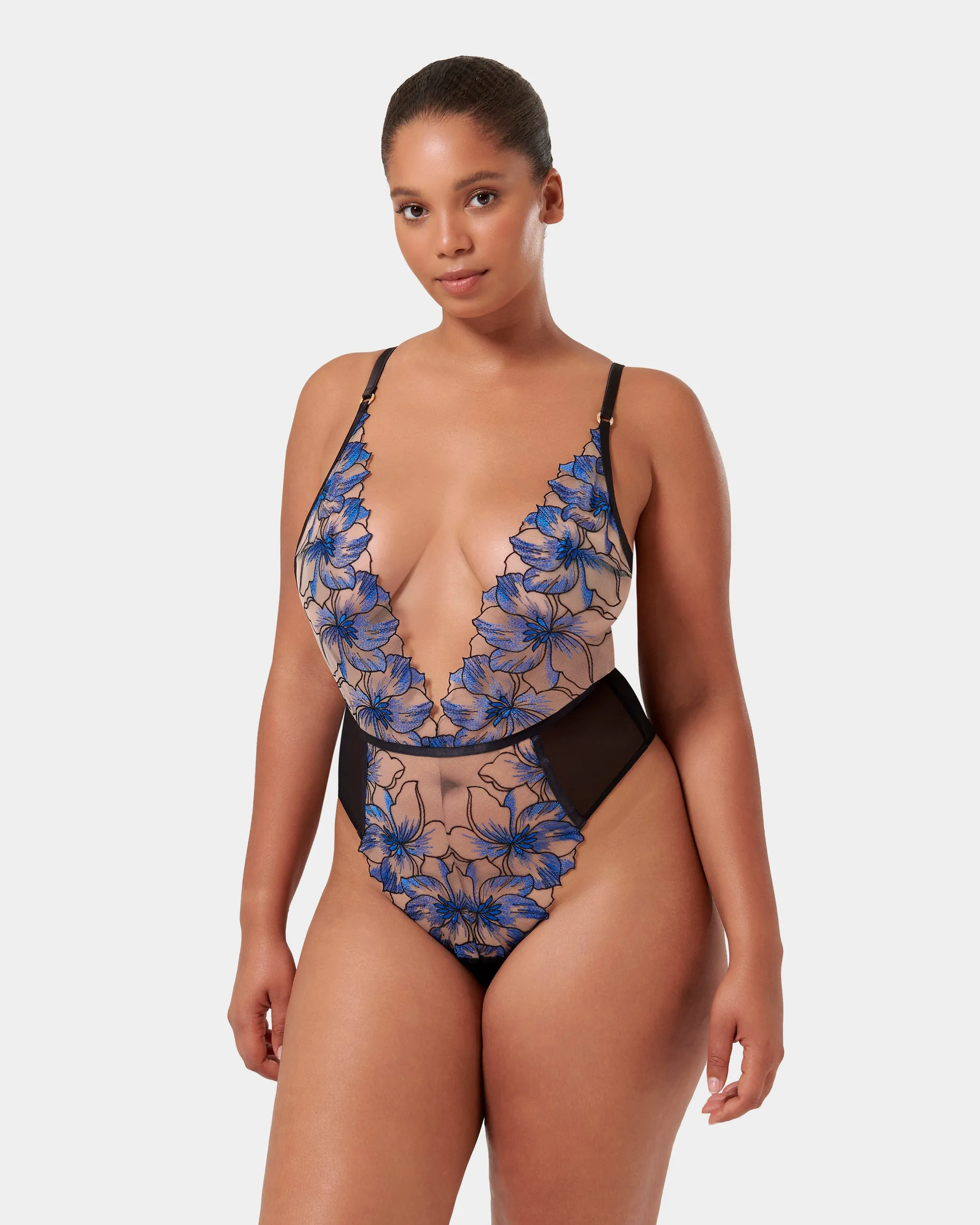 Lyandra Soft Body Egyptian Blue/Black/Sheer