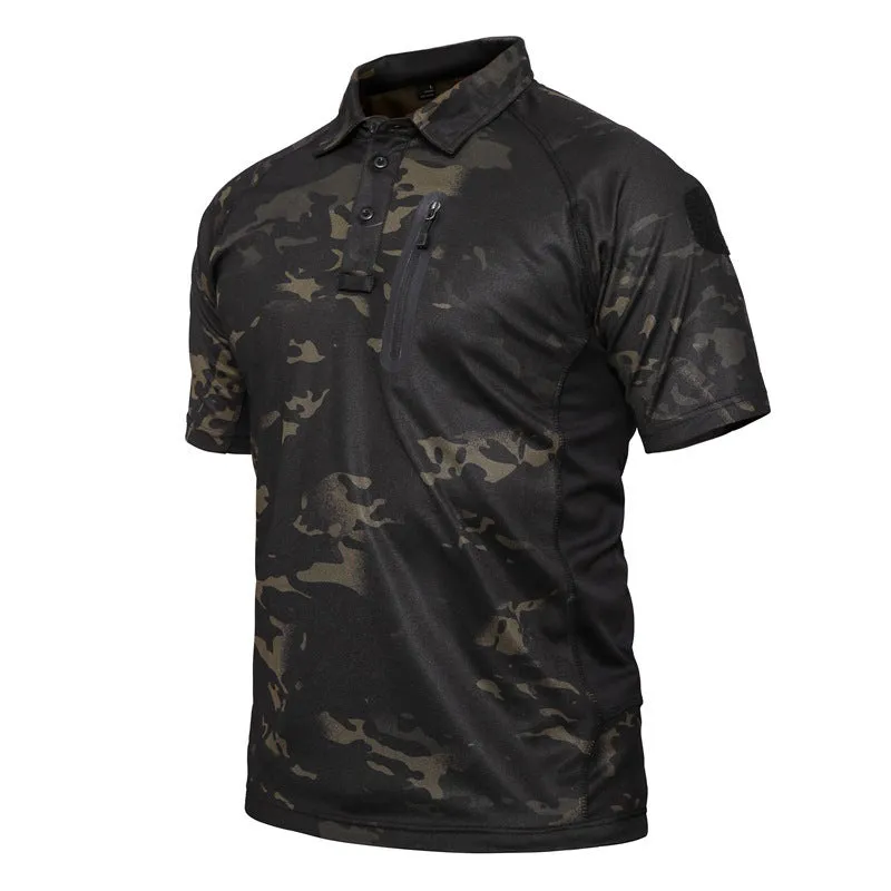 Men's Short Sleeve Quick Dry Battle Top Army Green