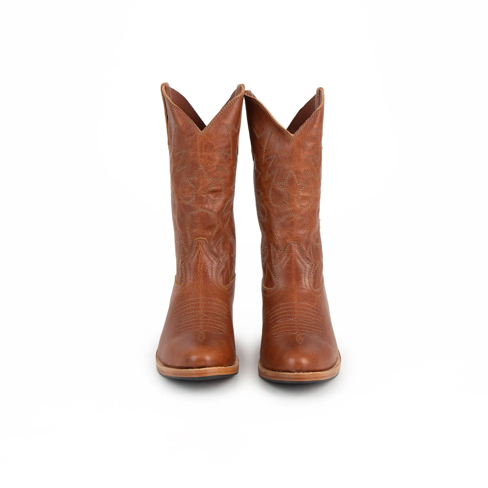 MK22896 - Etta Western Boots Mocca [Women's Leather Boots]