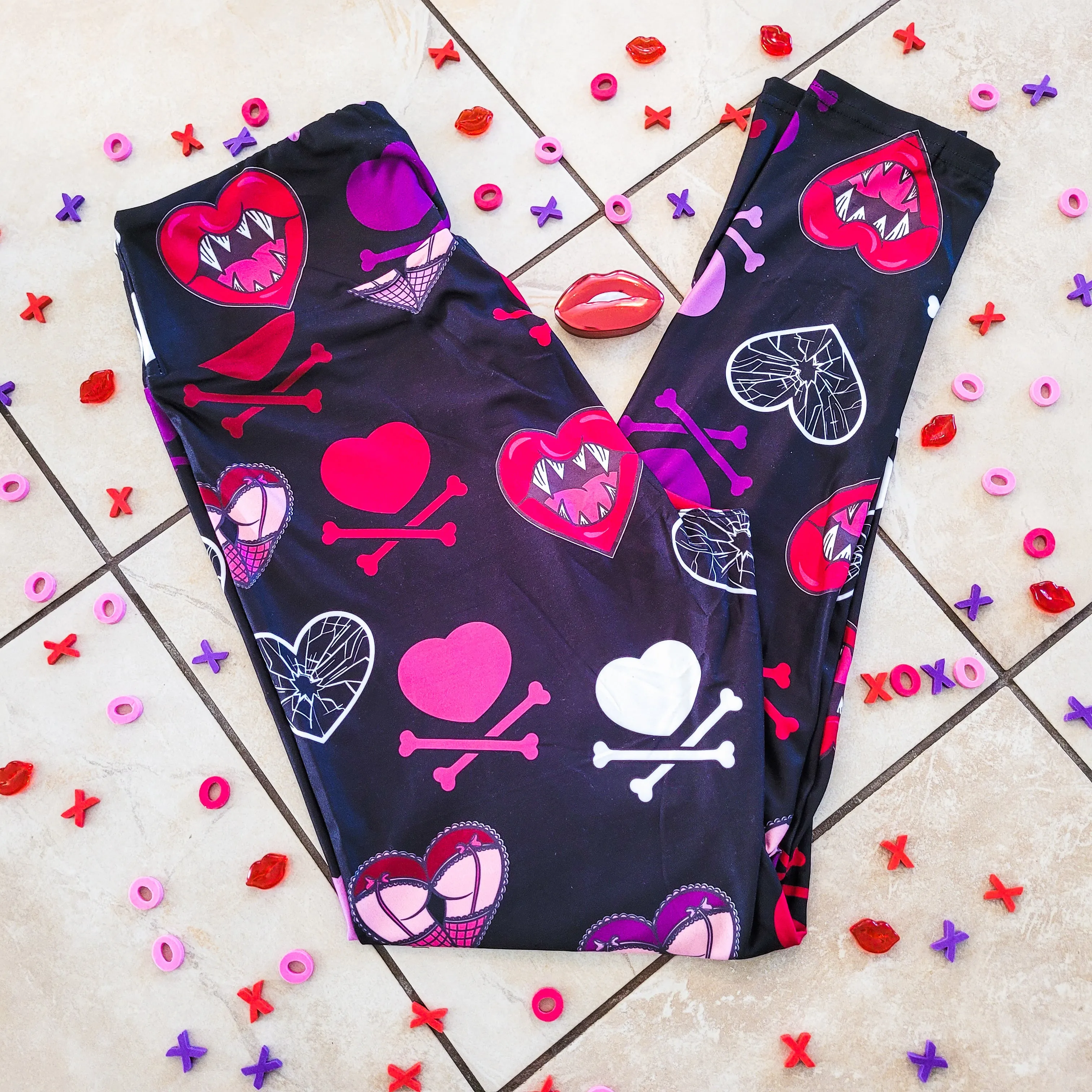 Naughty Valentine (Exclusive) - High-quality Handcrafted Vibrant Leggings