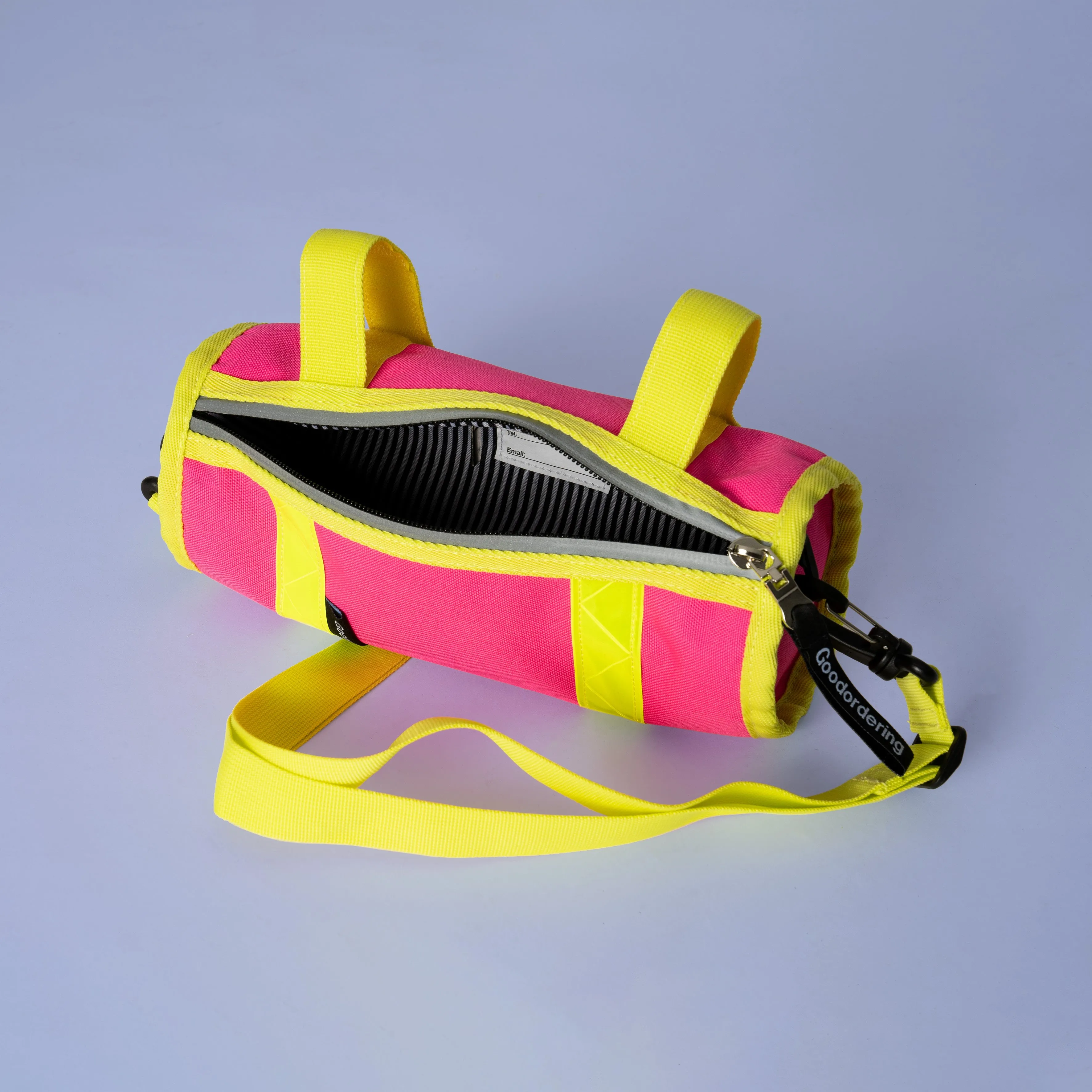 Neon saddle bag pink and yellow