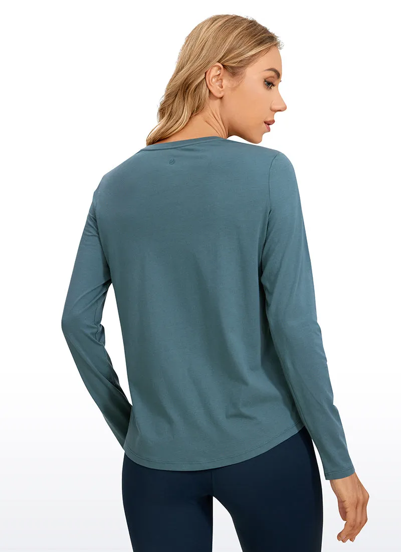 Pima Cotton Workout Long Sleeve