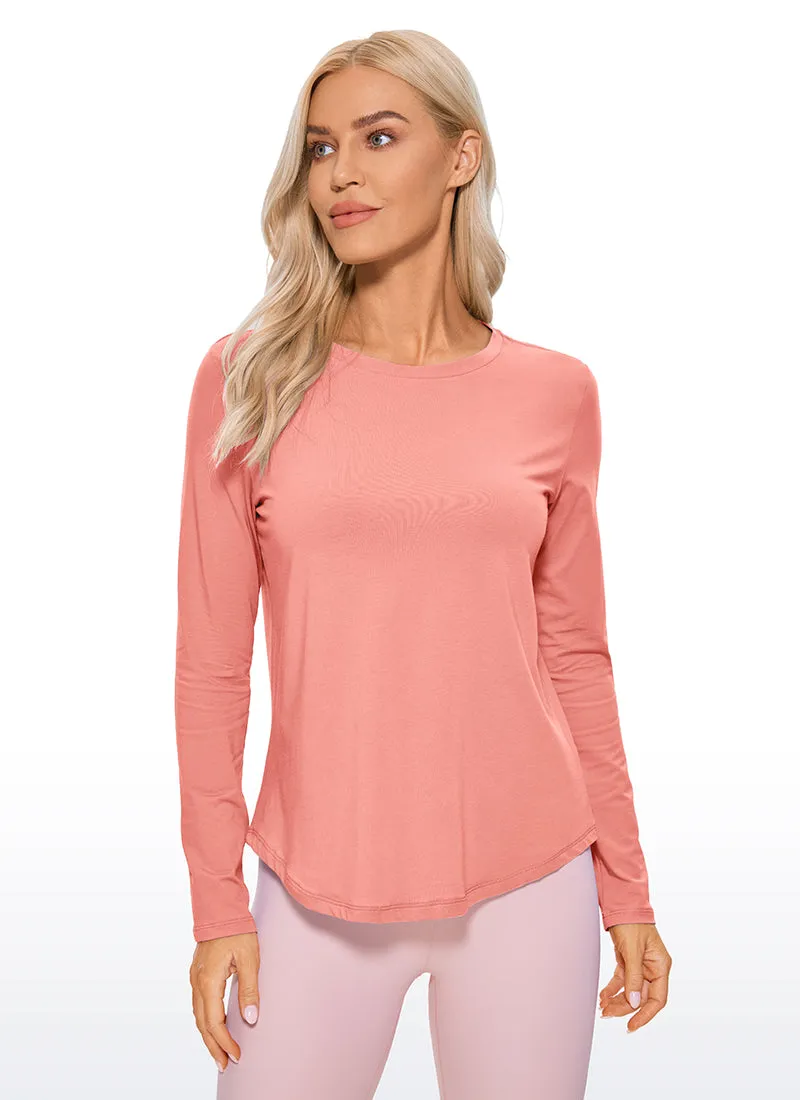 Pima Cotton Workout Long Sleeve