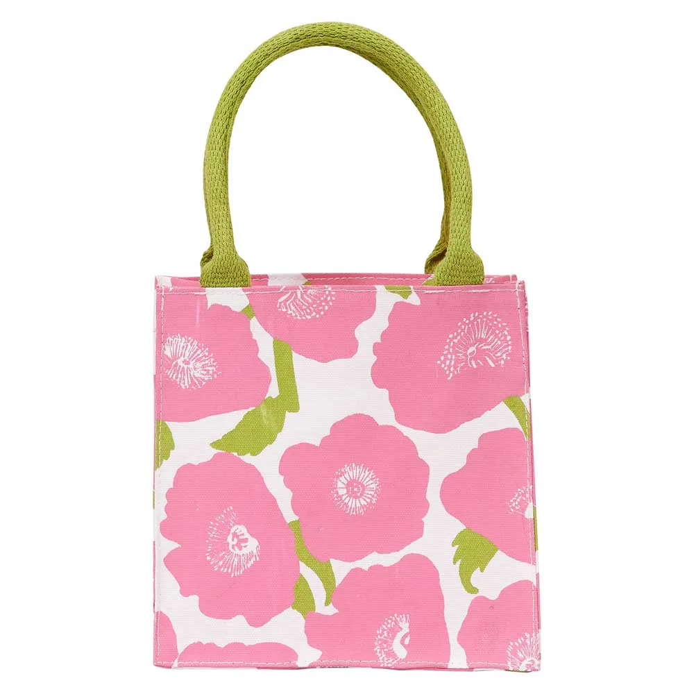 Poppies Pink Reusable Itsy Bitsy Gift Bag