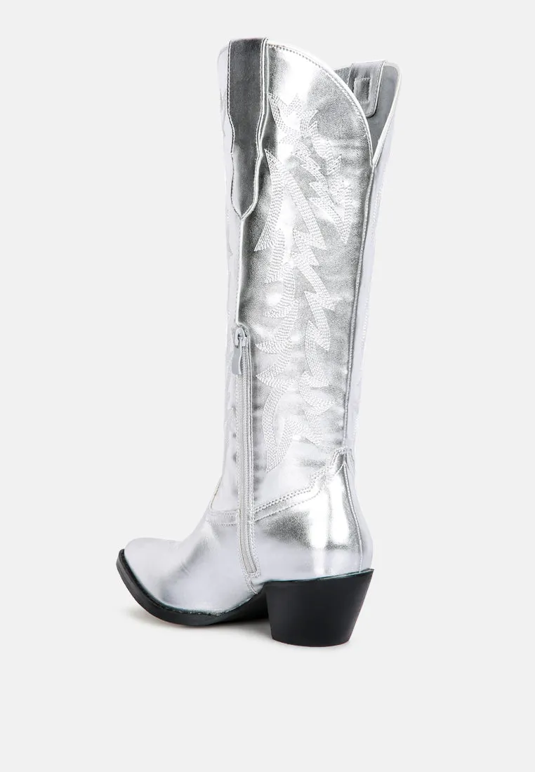 Priscilla Western Cowboy Calf Boots By Ruw