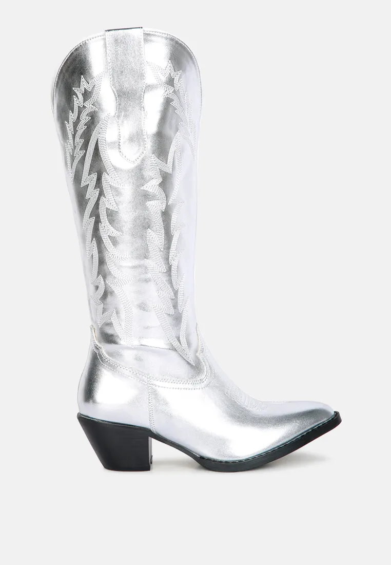 Priscilla Western Cowboy Calf Boots By Ruw