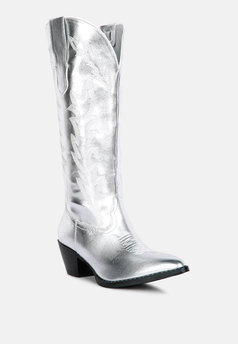 Priscilla Western Cowboy Calf Boots By Ruw