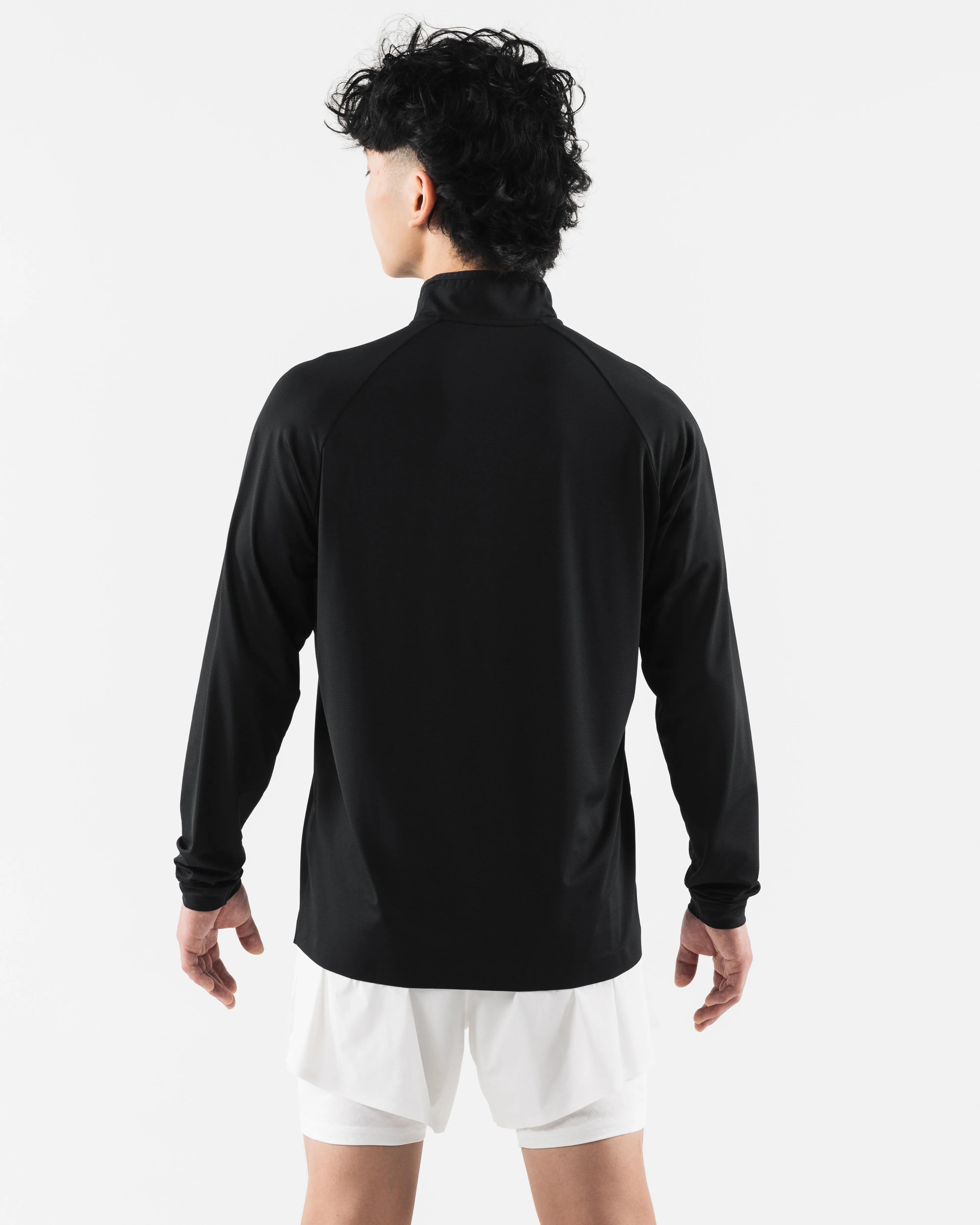 Racer Quarter Zip - Black