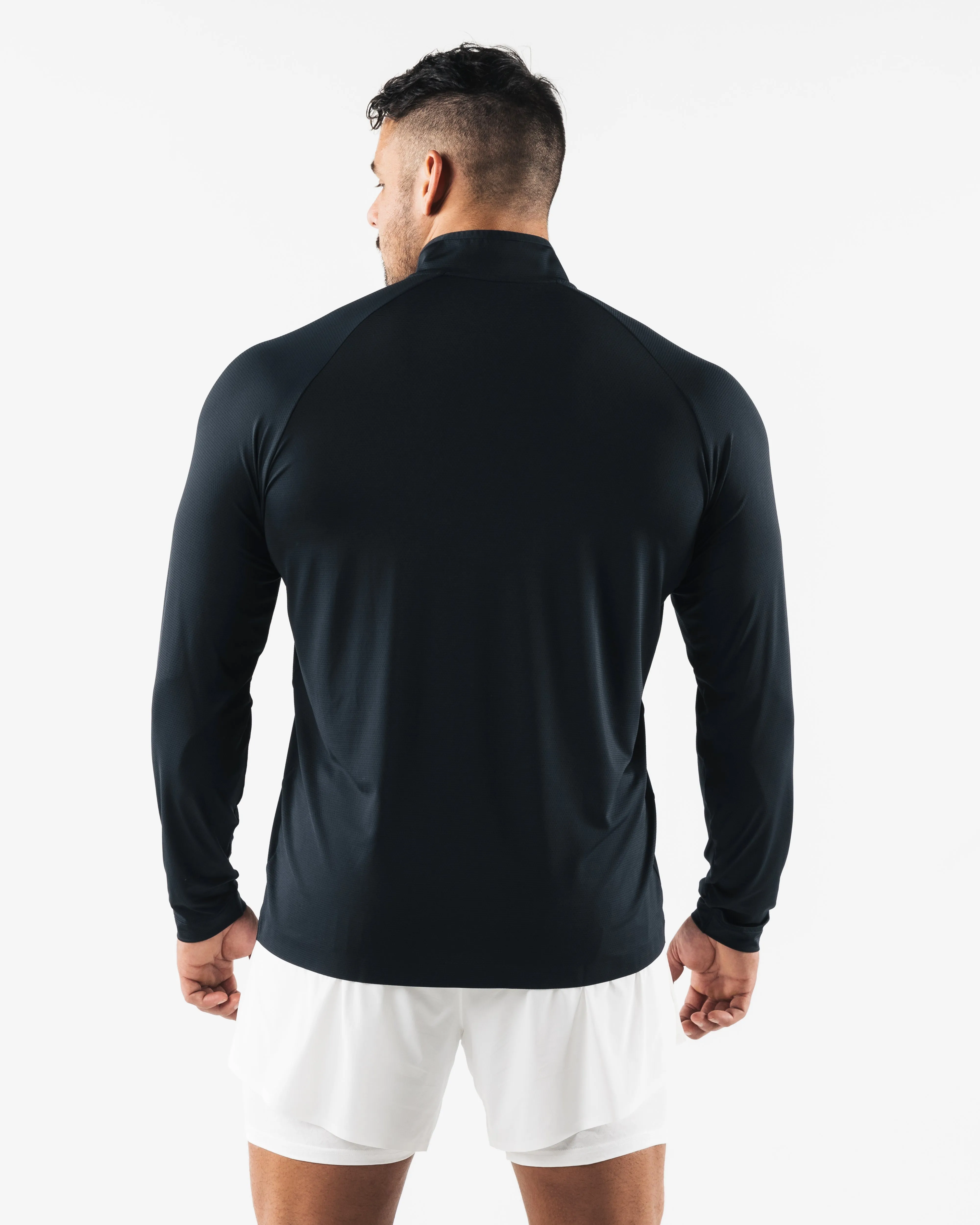 Racer Quarter Zip - Black