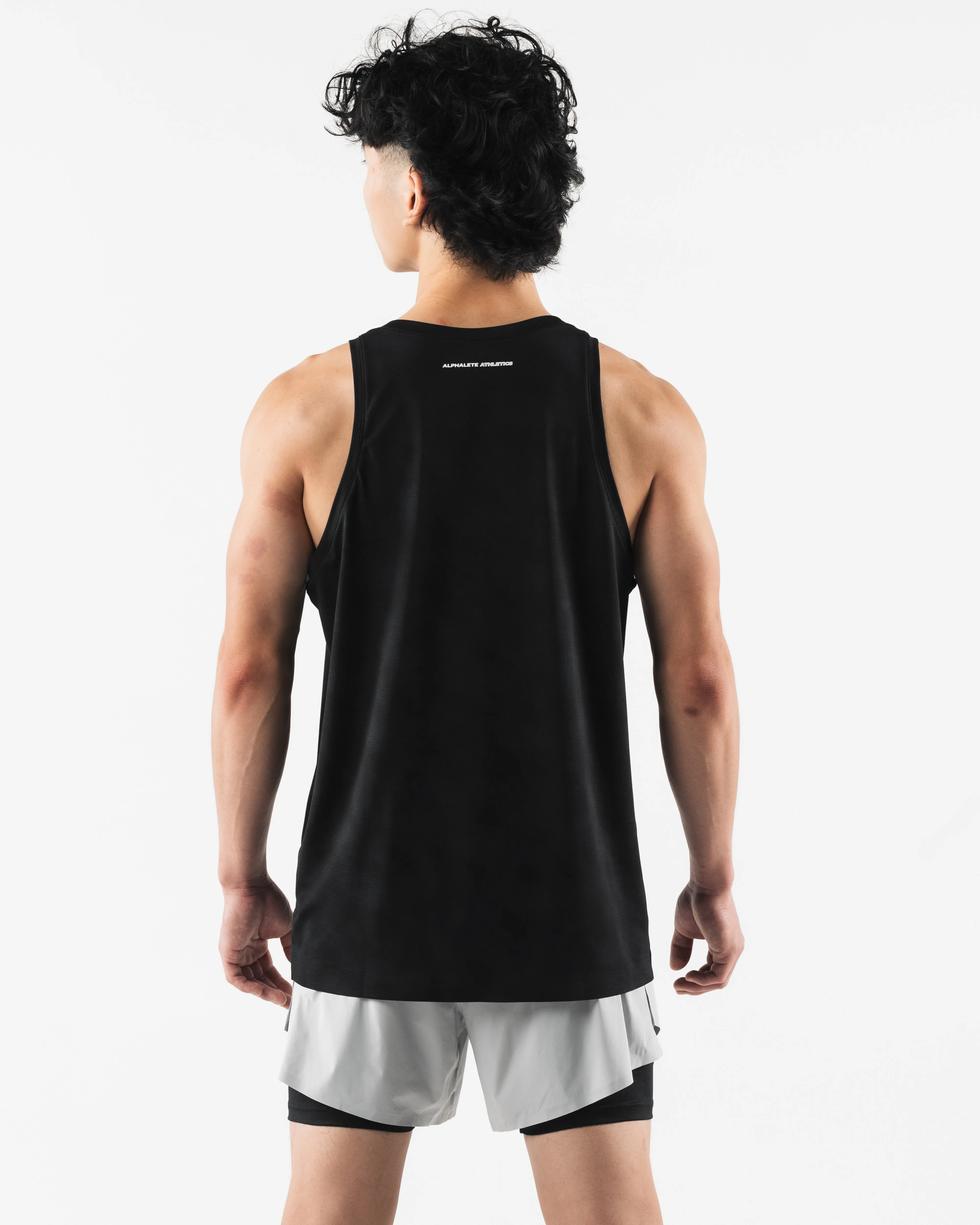 Racer Tank - Black Print