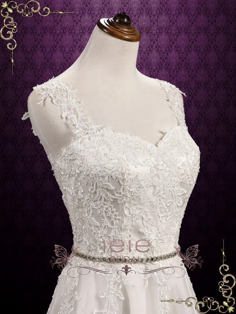 Ready to Wear Vintage Style Lace High Low Wedding Dress NELLIE