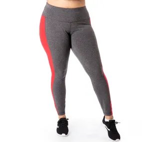 Red Color Block Legging