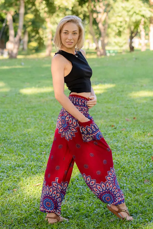 Red Petal Pants