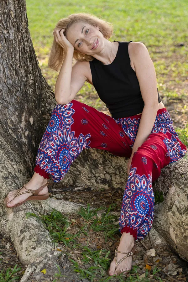 Red Petal Pants