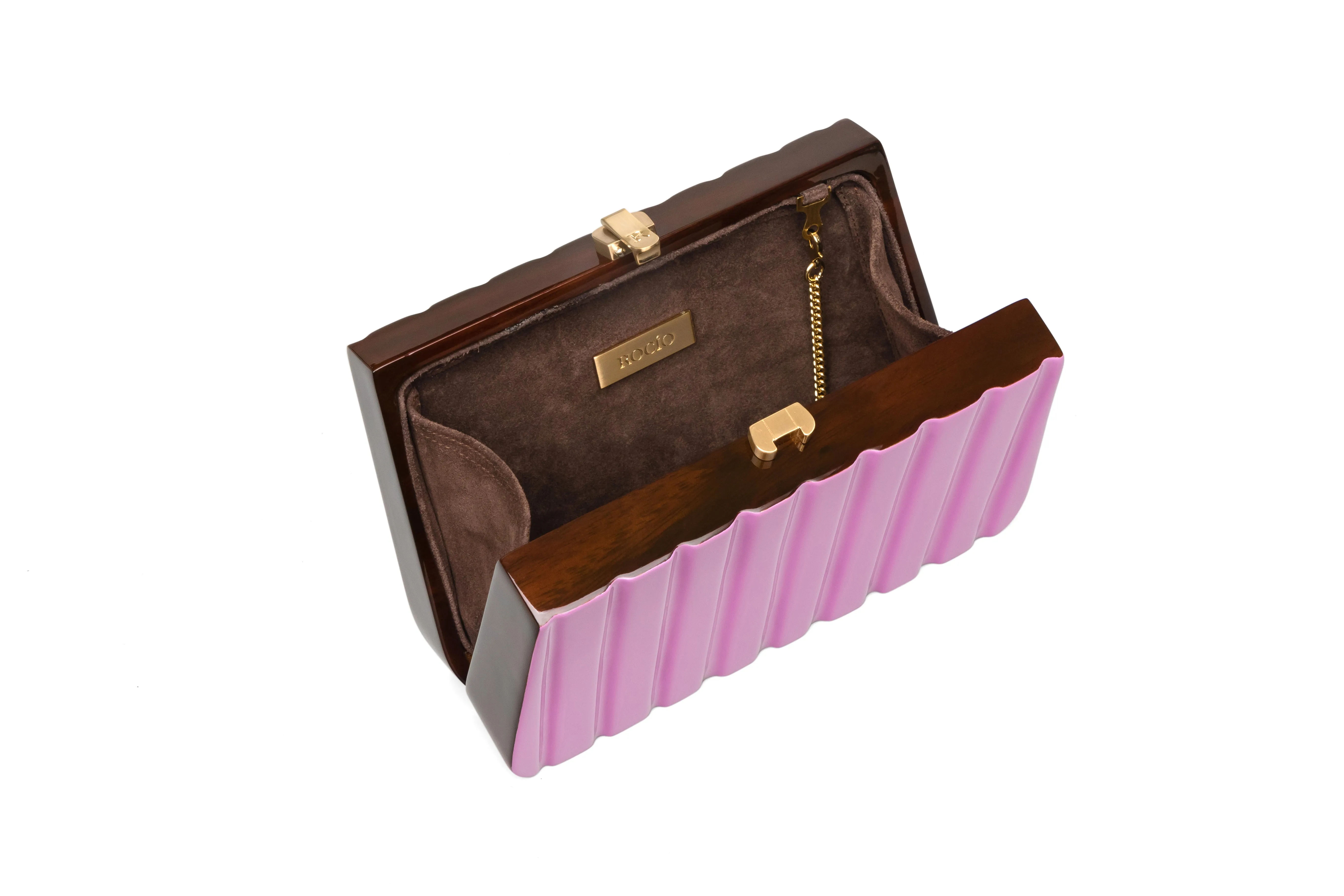 Ribbon Clutch Fondant Pink