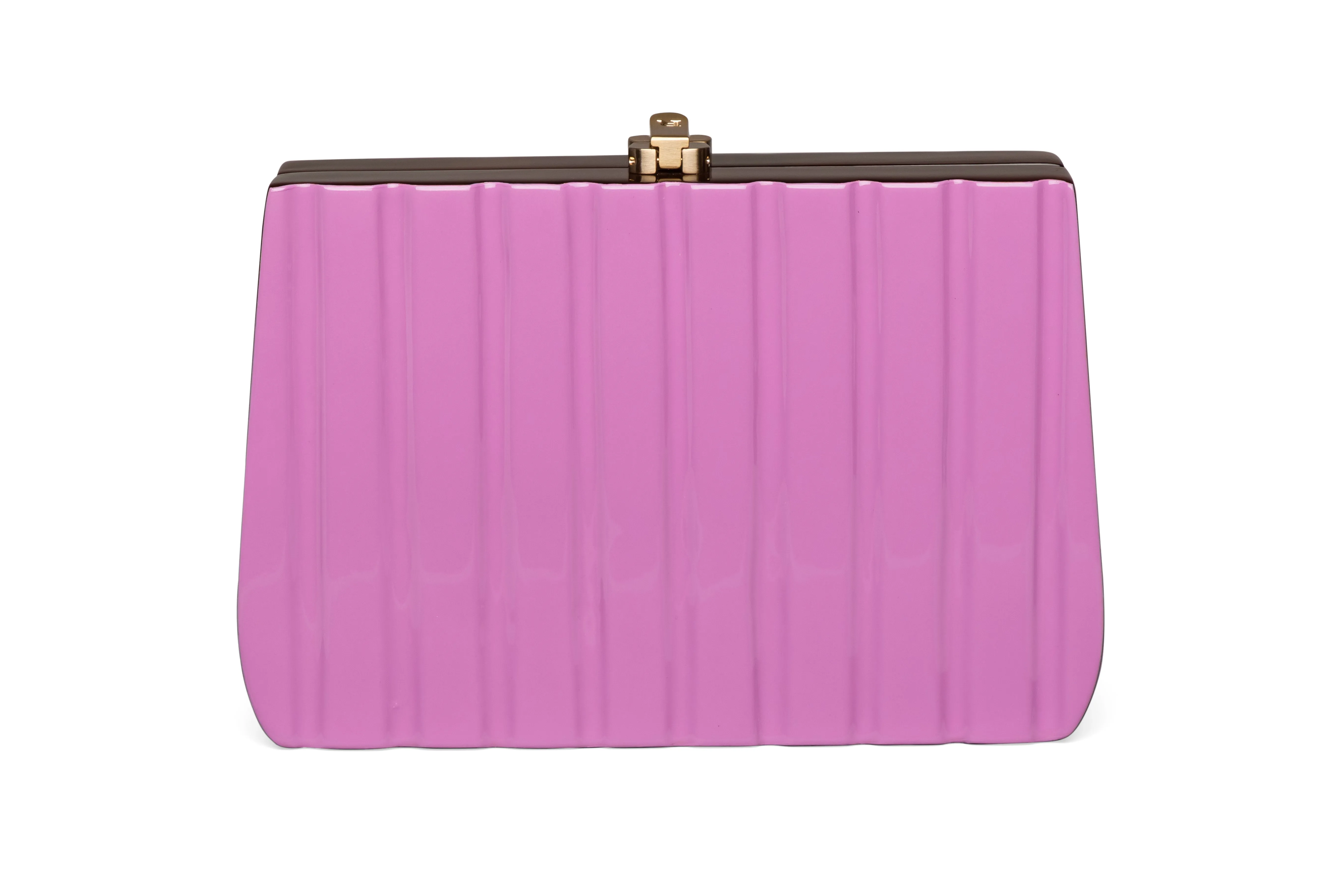 Ribbon Clutch Fondant Pink