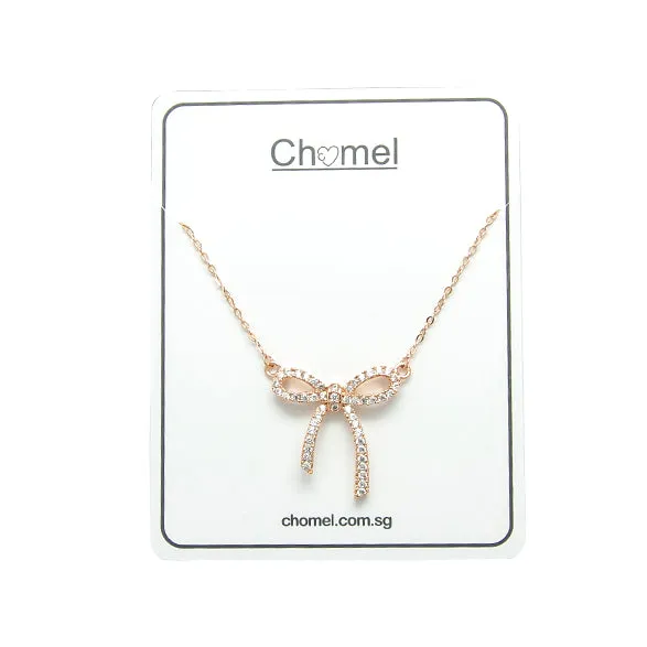 Ribbon Cubic Zirconia Necklace