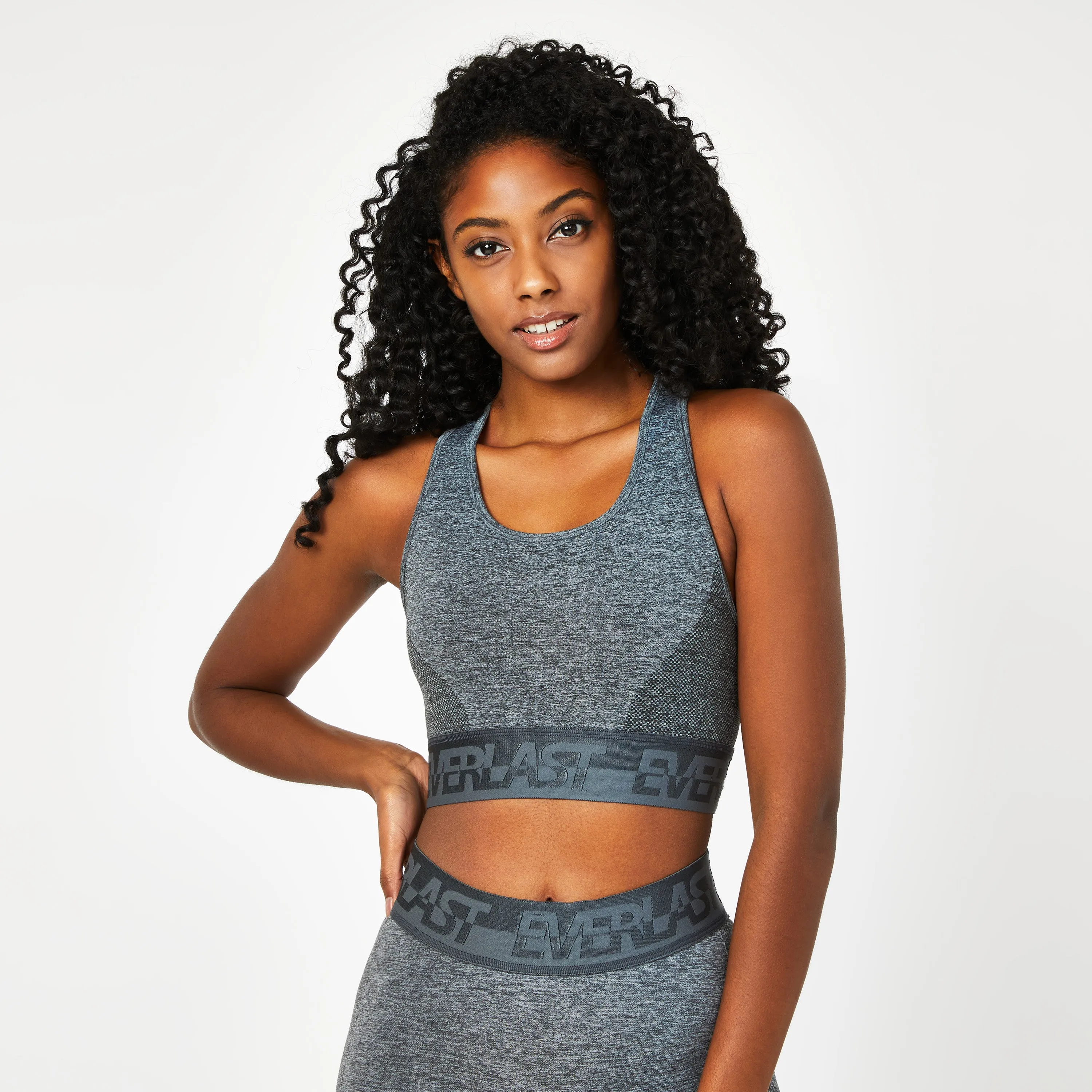 Seamless Panelled Sports Bra